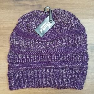 NWT Purple Minky Hat